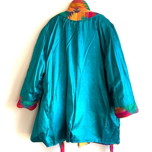 Woven Wool Blanket Coat (Sz XL - 2XL) - Picture 7 of 11